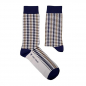 Preview: Socken im Design "Pepita" - Blau